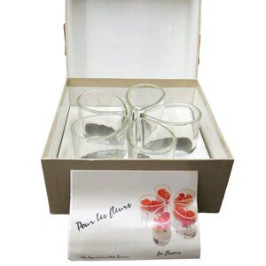 Vtg John Curran Ellen Rogin 5 Glass Vessels Pour Les Fleurs Candy Hors D'oeuvres